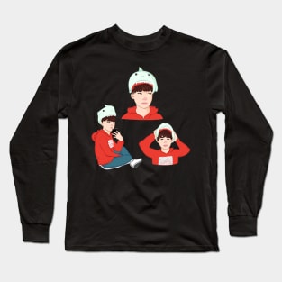 yoongi shark doo doo ddo doo Long Sleeve T-Shirt